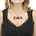 Animewild DC Comics Harley Quinn Bat Logo Necklace