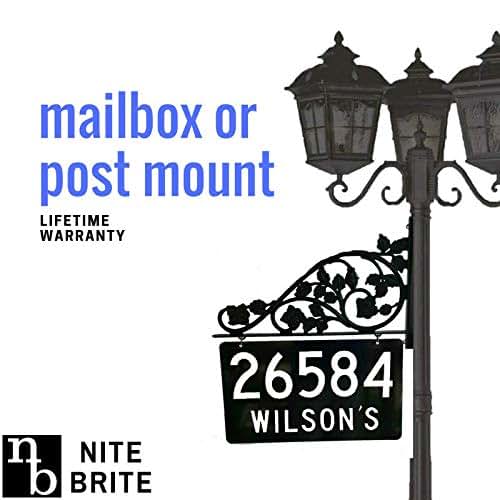 Mailbox Reflective Address Sign Double Sided Reflective