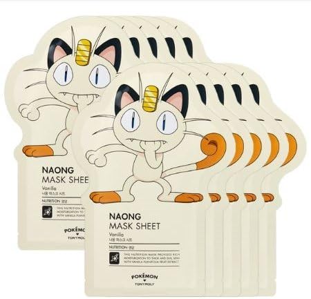 Tonymoly Pokemon Sheet Mask pack 10 sheets (NAONG)
