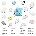 Mochi Squishy, TopTops 16PCS Mini Kawaii Animal Squishies Slow Rising 3D Soft Stretchy Animals Cat Panda with Blue Whale Cartoon Squeeze Seals Healing.. (17pcs)