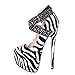 Onlymaker Women's High Heel Animal Prints Platform Pump