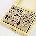 Wood Rubber Stamp, 12Pcs Korea DIY Diary Scrapbook Stamp Set -Nature