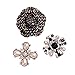 Fashion jewelry designer faux imitation pearl statement brooch pin for women (Black glam)