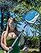 SharkBlu Plastic Pool Skimmer Net with Universal EZ-Clip Attachment for Easy Replacement, Leaf Skim Nets for Cleaning Swimming Pools, Telescopic Pole Not Included, Blue - 17.5 x 11.5 x 1.5 inches