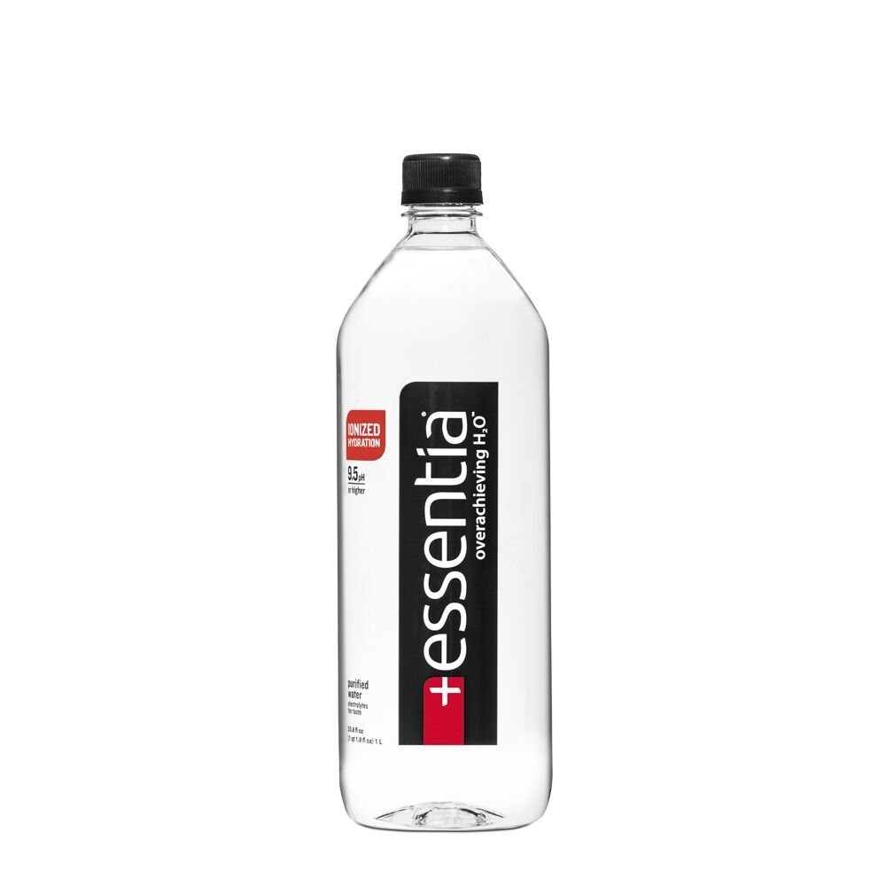 Essentia Ionized Alkaline 9.5 pH Bottled Water, 1 Liter, 12 Count Pack of 5