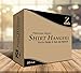 Zoyer Velvet Shirt Hangers - 50 Pack - Premium Velvet Suit/Dress Hanger - Heavy Duty & Non Slip Standard Hangers - Black