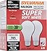 SYLVANIA Halogen A19 Light Bulb, 60W Equivalent, 43W Efficient, E26 Medium Base, 600 Lumens, 2750K, Soft White - 2 Pack (19009)