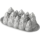 Nordic Ware Alpine Forest Loaf, Sparkling Silver, 6 Cup