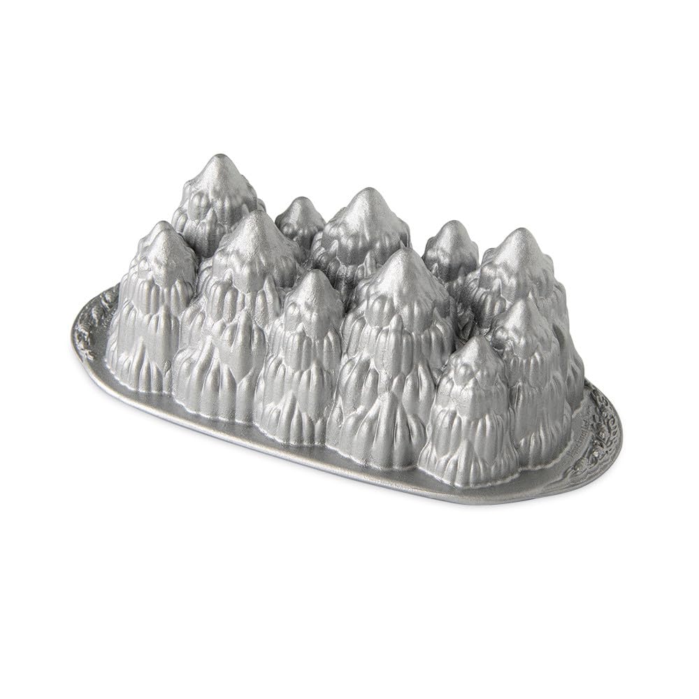 Nordic Ware Alpine Forest Loaf, Sparkling Silver, 6 Cup Image