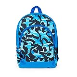 Durable Backpack for Kids Boy Girl Styles Traveling School Large 16 Size (Large 16, Black Blue Shark)