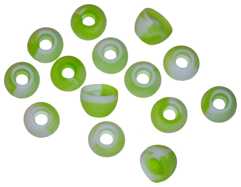 Xcessor Replacement Silicone Earbuds 7 Pairs (Set of 14 Pieces). Small, Lucid Green