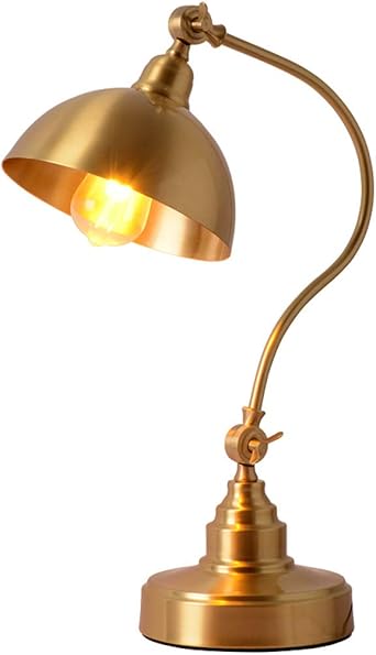 Table Lamp Fashion Desk Lamp Desk Copper Table Lamp Home Study Table Lamp Personalized Living Room Table Lamp Bedroom Table Lamp A Size 33x52cm Amazon Co Uk Lighting