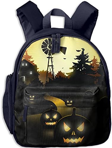 AXAM Scary Halloween Pumpkin Luggage Basic Halloween Printing Backpack(with Pockets)