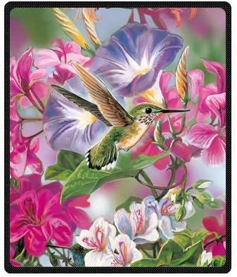 Honey Day House Hummingbird Soft Blanket 50"x60"