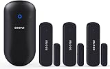 SECRUI Wireless Door Open Sensor Alarm Chime 400ft Range 52 Tunes with Receiver