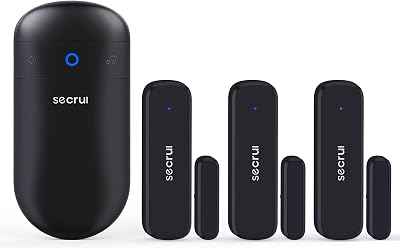 SECRUI Wireless Door Open Sensor Alarm Chime 400ft Range 52 Tunes with Receiver