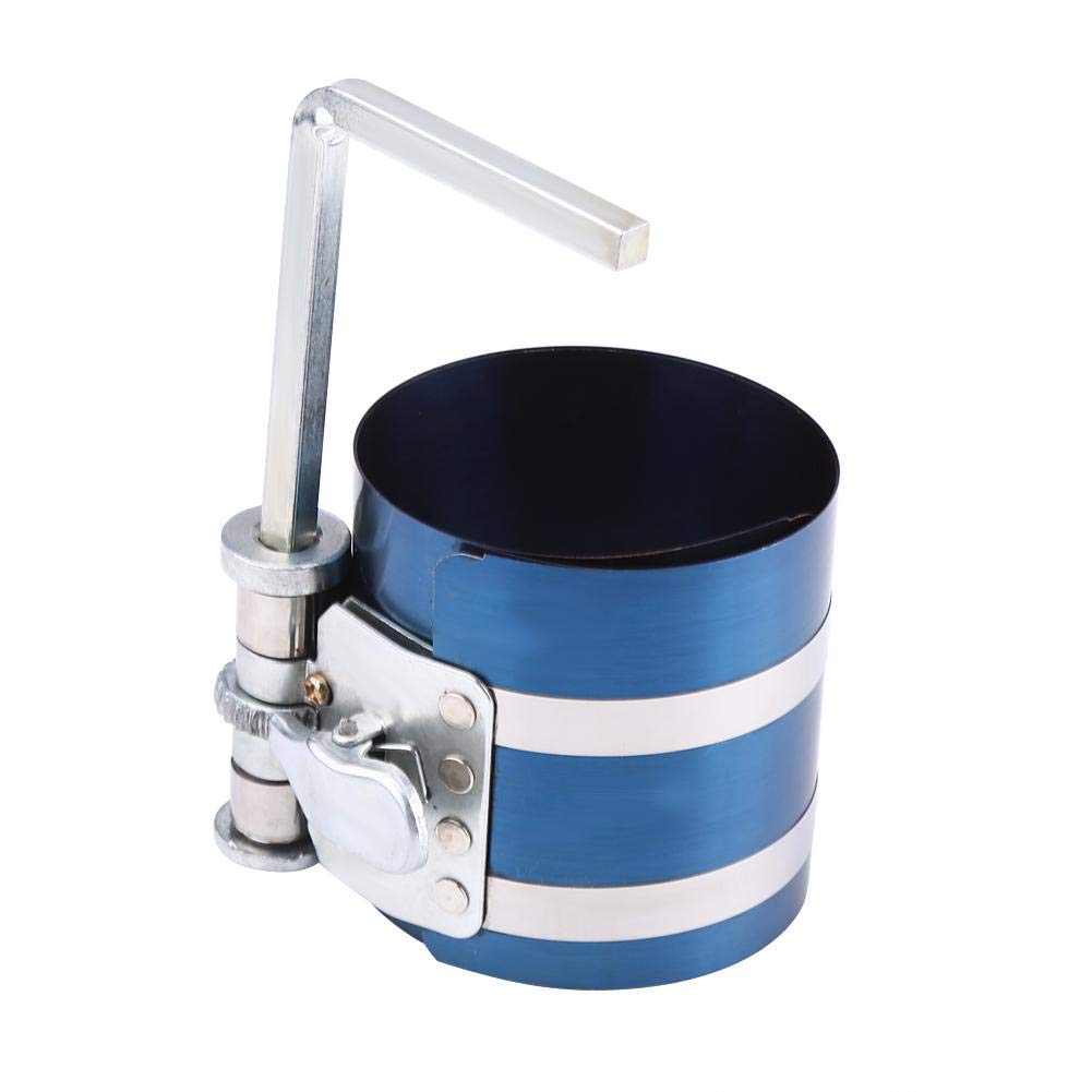 Car Piston Ring Compressor, Engine Piston Ring Compressor Installer Band Ratchet Plier Remover Expander Engine Tool(3 inch)