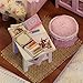 Ogrmar Wooden Dollhouse Miniatures DIY House Kit with Cover and Led Light-Sweet Sunshine