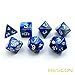 Bescon 6X7 42pcs Polyhedral Dice Set-6 Unique Two-Tone Gemini Polyhedral 7-Die Sets with Pouches for Dungeons and Dragons DND RPG MTG Dice Set of 7 d4 d6 d8 d10 d12 d20 d%