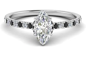 JewelryGift Choose Your Gemstone Marquise Shape 925 Sterling Silver Halo Engagement Rings Hidden Halo Petite Diamond CZ Ring Lightweight Office Wear Gift Jewelry for Women : US Size Size 4 TO 12