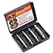 Damaged Screw Extractor Set - Remover Set by Aisxle - Easily Remove Stripped or Damaged Screws - Set of 4 Stripped Screw Removers