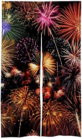 Door Curtain Splice 明るい花火 絶妙なカーテン B085tn7l35 1 500円