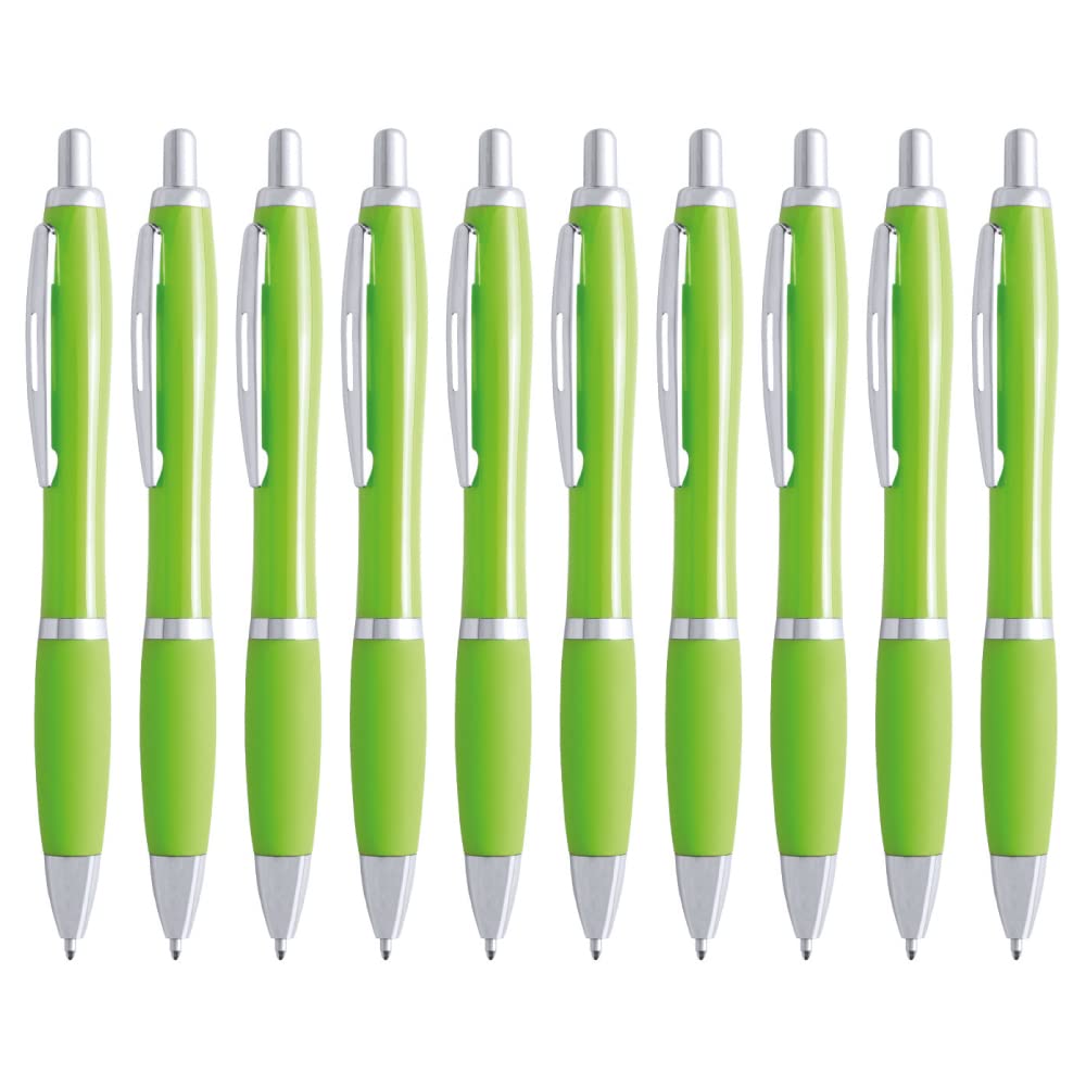 presents & more Ballpoint Pen, Lime Green, Pack of 10