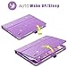 BENTOBEN Galaxy Tab A 8.0 (2015) Case, Slim Lightweight Glitter Sparkly Bling Flip Folio PU Leather Stylus Holder Auto Sleep/Wake Protective Smart Cover for Samsung Galaxy Tab A 8.0 SM-T350, Purple