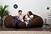 Big Joe Fuf Foam Filled Bean Bag Chair, Espresso Comfort Suede, XL