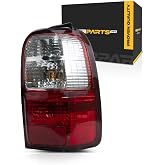 For Toyota 4Runner 2001 2002 Tail Light Passenger Side | Clear and Red Lens | TO2801137 | 81550-35240