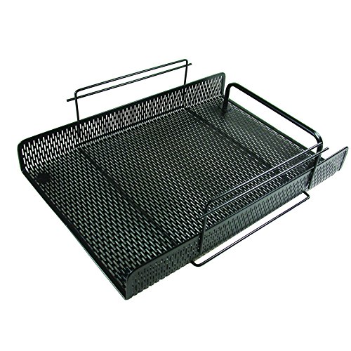 Artistic Urban Collection Punched Metal Letter Tray 8.5" x 11", Black (ART20002)