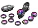 Apexel Phone Camera Lens-Macro Lens+Wide Lens+Fisheye Lens+Telephoto Lens+CPL/Flow/Radial/Star Filter+Kaleidoscope 3/6 Lens 10 in 1 Lens Kit +Remote Shutter for iPhone, Samsung,LG and Most Smartphones primary
