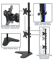 Mount-It! Vertical Dual Monitor Stand, Free