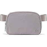 Pander Belt Bag for Women, Fashion Waist Packs, Crossbody Bags with Adjustable Strap (Light Grey).