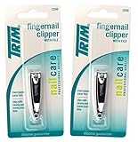 Fingernail Clipper, with File. 2-pack.