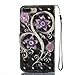iPhone 7 Plus Case,iPhone 8 Plus Case,Lightweight Kickstand PU Leather Wallet Case Book Cover with Credit Card Slot Xmas Birthday Gift for Daughter Girlfriend Boyfriend for Apple iPhone 7 Plus-Purple