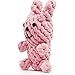 Dog Toys oneisall Pet Cotton Chew Rope Toy Dental Teaser Teeth Cleanning for Small Dog Puppy Biting Rabbit