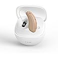 Hearing Aids for Seniors(Not Amplifiers), Rechargeable Digital Hearing Aids with Advanced 16-Channel, Invisible OTC Hearing Aid with Charging Case for 80Hrs Backup Power, Adapts to Mild to Severe Hearing Loss(Left Ear)