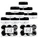(Quantity: 12 Pieces) Beauticom 15G/15ML (0.5oz) Clear Round Jar with Black Lids for Cosmetics, Medication, Lab and Field Research, Beauty and Health Aids - BPA Free