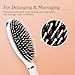 Hair Brush Boar Bristle Oval Paddle Hairbrush for Women Men Kids with Wet Dry Thick Thin Curly Long Short Hair, Detangling Brush for Straightening & Smoothing Hair