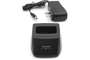NEWASHAN Rapid Desktop Charger Compatible with Icom Radio IC-T7 IC-T7H IC-W32A IC-Z1A IC-T22 IC-T42 IC-W31 Ni-MH Ni-CD Li-ion Battery Charging Dock Cradle Base Drop-in Charge Unit
