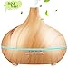 Aphaca Portable USB Air Humidifier Essential Oil Diffuser Aroma Diffuser Cool Mist Ultrasonic Humidifier with Fan and Night Light