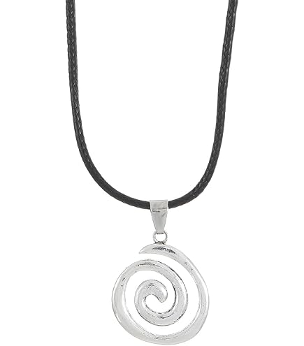 Amazon.com: QLUYCKW Cyberpunk Swirl Spiral Necklace Goth Boho