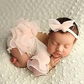Newborn Photography Outfits Girl Baby Photography Props Lace Romper With headband Baby Photo Outfits Girls Photo Props
