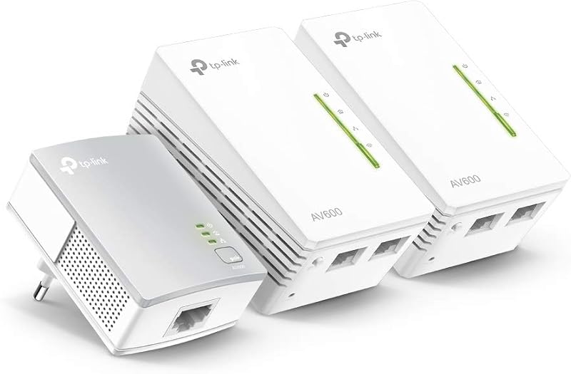 TP-Link TL-WPA4220T KIT 3 Ports Powerline WiFi Extender Range Booster