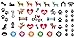 I Love My Dog Paw Prints Water Slide Nail Art Decals- Salon Quality 5.5