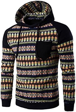 Fashion Hombre Hip Hop Single Pocket Sweatshirt Suit Men Color Slim Fit (XXL, Black)