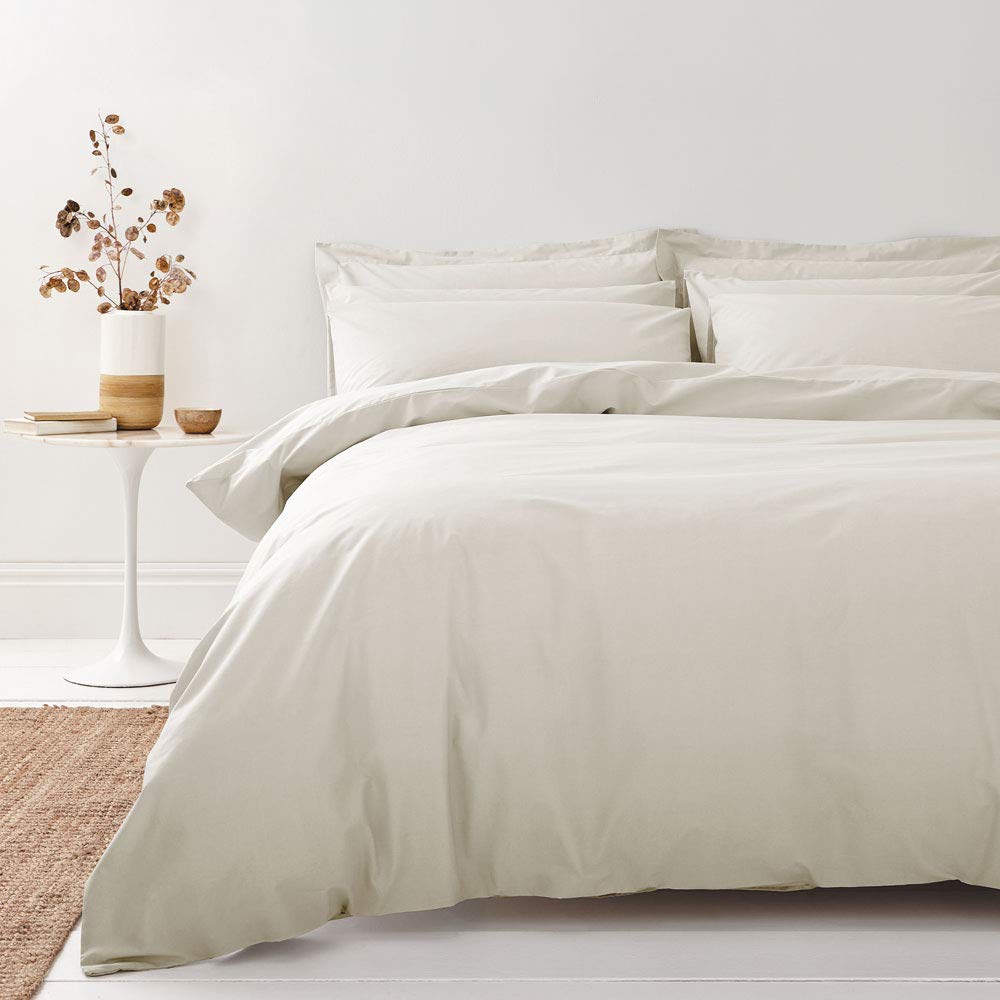 Bianca 200 Thread Count Organic Cotton Super King Duvet Set Natural