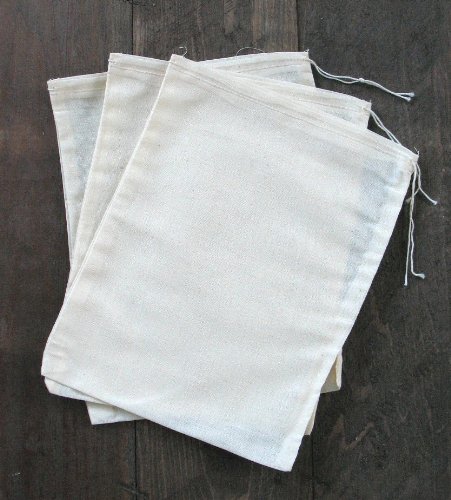 Click Here to See More Images Cotton Muslin Bags 8x10 inches 10 count pack