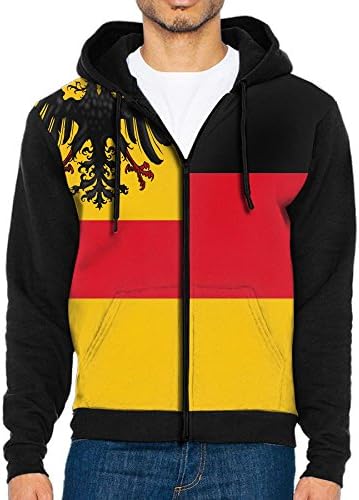 BAOKAN Flag Of Germany Funny Men Black Sports Long Sleeve Hoodies Sweatshirts With Pocket